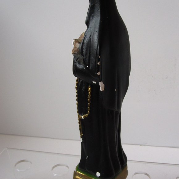 VTG St Rita Plaster Columbia Statue Figure Patron of Impossible Causes ITALY - Picture 4 of 7